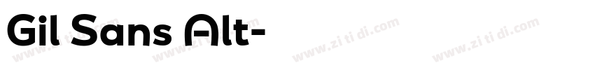 Gil Sans Alt字体转换
